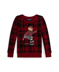 Polo Ralph Lauren Girls 2T-6X Long Sleeves Plaid Sweatshirt