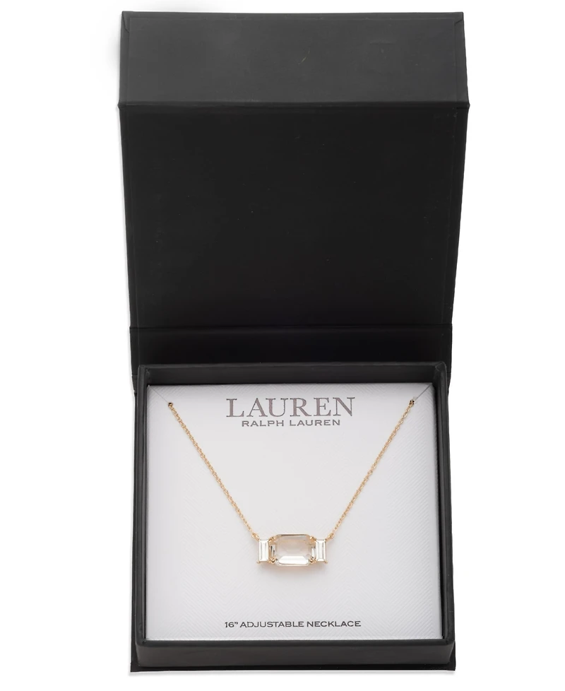 Lauren Ralph Lauren Glass Stone Pendant Necklace