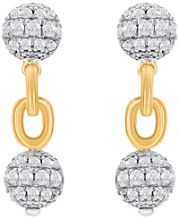 Macy's Diamond Drop Earrings (1 ct. t.w.) in 14K Yellow Gold