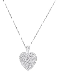 Macy's Diamond Pendant Necklace (1 ct. t.w.) in 14K White Gold