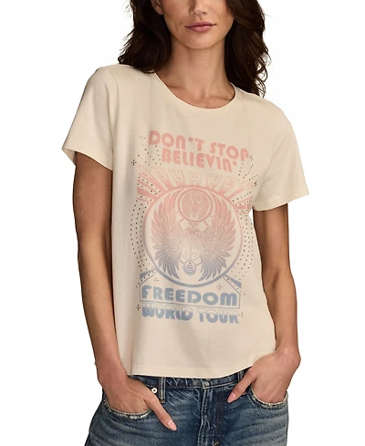 Lucky Brand Women's Journey Freedom Classic Crew Neck T-Shirt