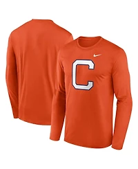 Nike Men's Orange Clemson Tigers Primetime Alternate Logo Legend Performance Long Sleeve T-Shirt