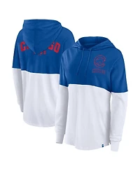 Fanatics WoFanatics Men'sRoyal/White Chicago Cubs Backup Option Pullover Hoodie