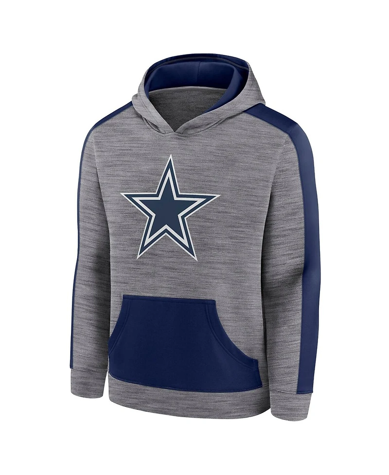 Fanatics Men's Heather Gray Dallas Cowboys Deliver Pullover Hoodie