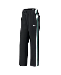 Wear by Erin Andrews Women's Black New York Jets Color Block Straight Leg Pants