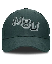 Nike Men's Green Michigan State Spartans Slanted Primetime Rise Performance Adjustable Hat