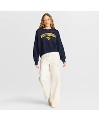 Nike Women'sNavy West Virginia Mountaineers Oversized Phoenix Arch Pullover Sweatshirt