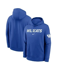 Nike Men's Royal Kentucky Wildcats Nickname Club Fleece Pullover Hoodie