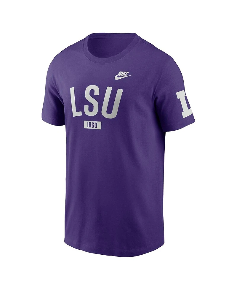 Nike Men's Purple Lsu Tigers Legacy Arch T-Shirt