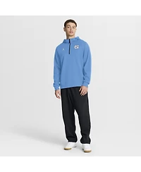 Jordan Men's Carolina Blue North Tar Heels 2025 Coaches Premium Dri-fit Quarter-Zip Hoodie