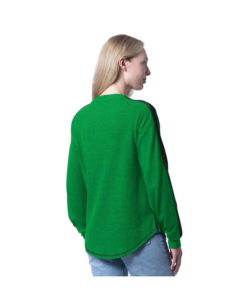 G-iii 4Her by Carl Banks Women's Kelly Green Boston Celtics Advantage Tri-Blend Long Sleeve T-Shirt