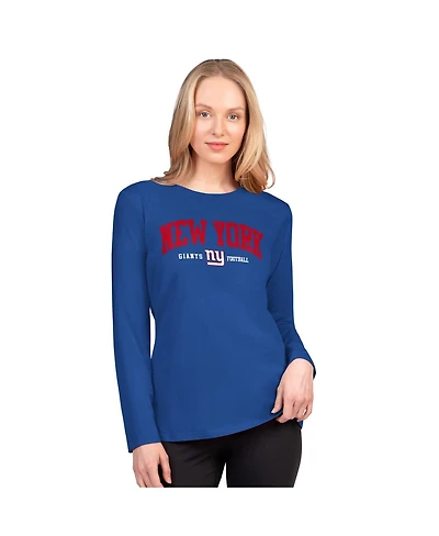 G-iii 4Her by Carl Banks Women's Royal New York Giants Best Play Long Sleeve T-Shirt