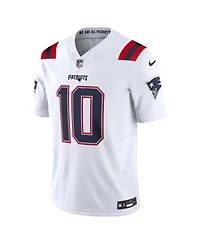 Nike Men's Drake Maye White New England Patriots Vapor F.u.s.e. Limited Jersey