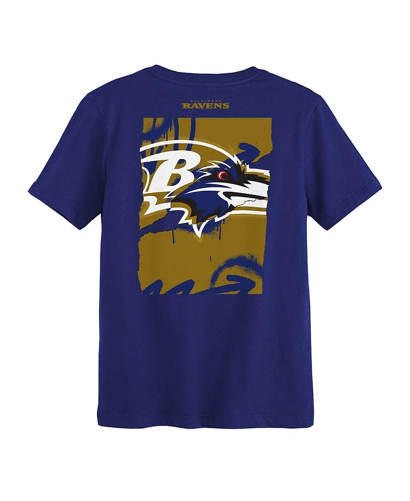 Outerstuff Preschool Purple Baltimore Ravens Posterize T-Shirt
