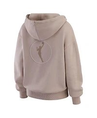 Wear by Erin Andrews Women'sTan Wnba Washed Pullover Crewdie