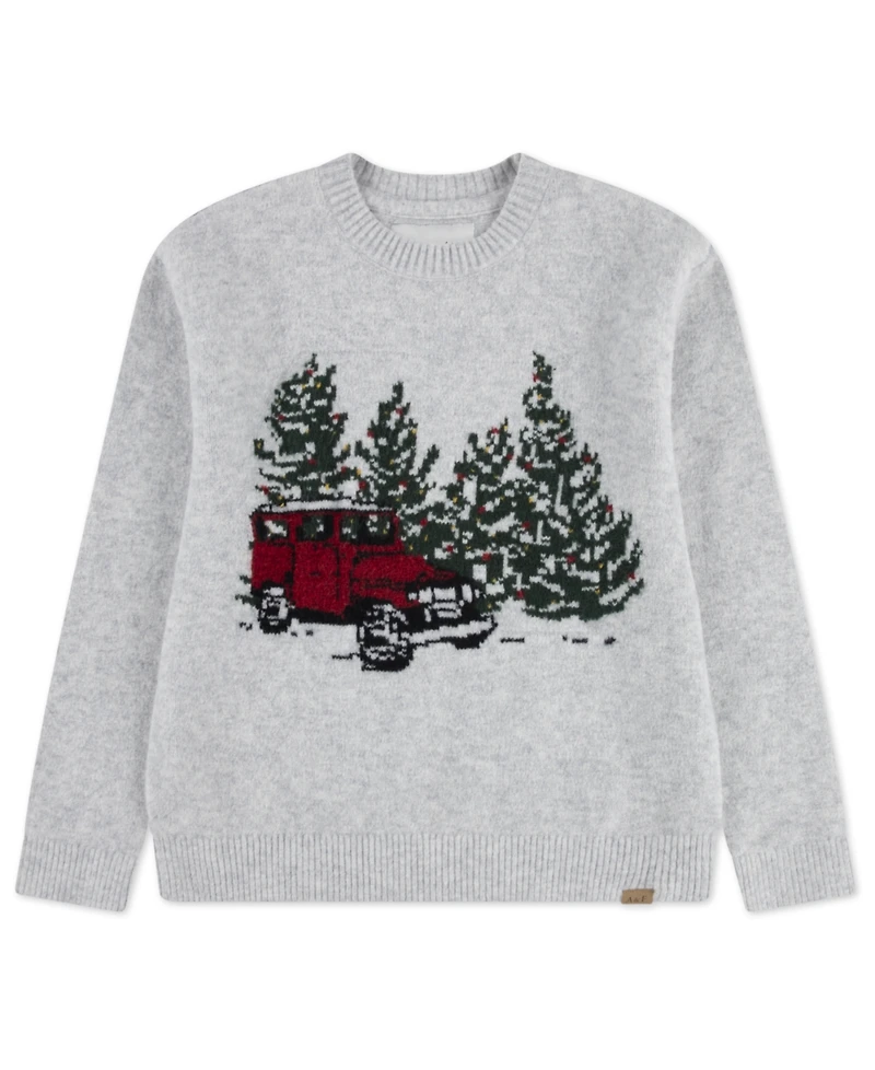 abercrombie kids Little and Big Boys Truck Crew Sweater