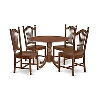 East West Furniture Dining Room Set Mahogany