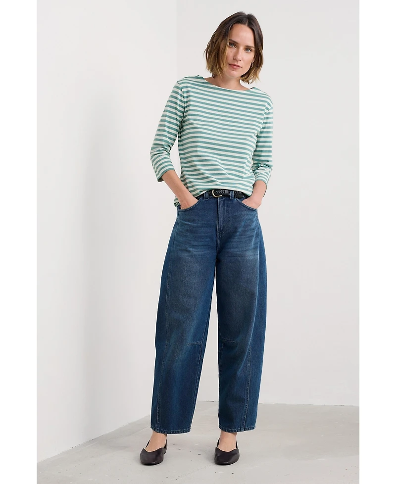 Seasalt Cornwall Sailor Quarter Sleeve Top