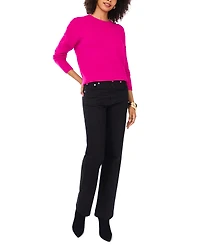 Vince Camuto Women's Cozy Crewneck Long-Sleeve Extend-Shoulder Sweater