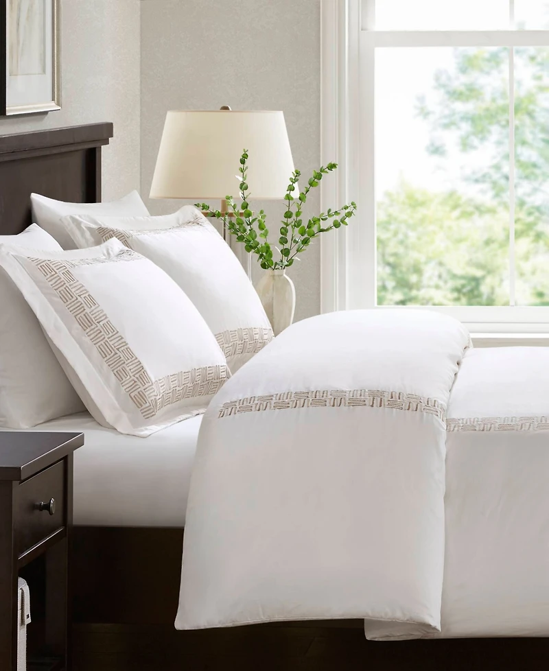 Harbor House Nile Embroidery 3-Pc. Duvet Cover Set, King/Cal King