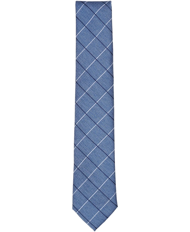 Club Room Men's Preston Grid Tie, Created for Macy's