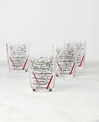 Kate Spade Make Merry Double Old Fashioned Glasses, Set of 4