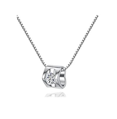 Cubic Zirconia Heart Pendant Necklace