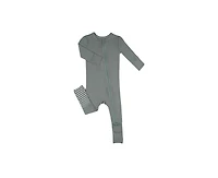 Baby Grey By Everly Convertible Romper Fitted Long Sleeve Pajama