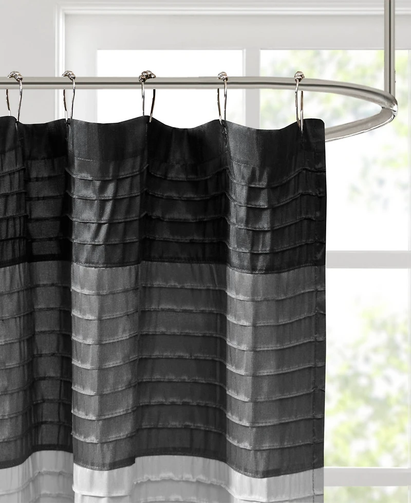 Madison Park Amherst Faux Silk Shower Curtain, 72" x 84"