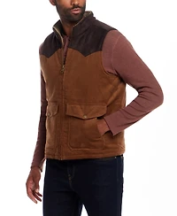 Weatherproof Vintage Men's Western Cord Suede Vest