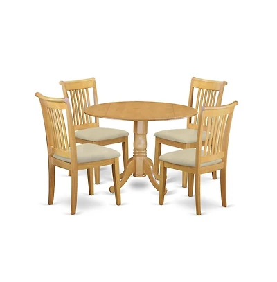 East West Furniture Dining Room Set Oak