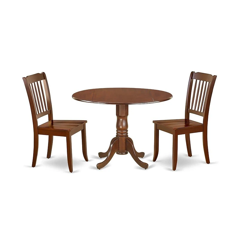 East West Furniture Dining Room Set Mahogany