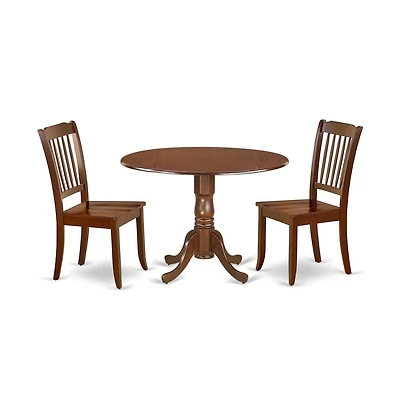 East West Furniture Dining Room Set Mahogany