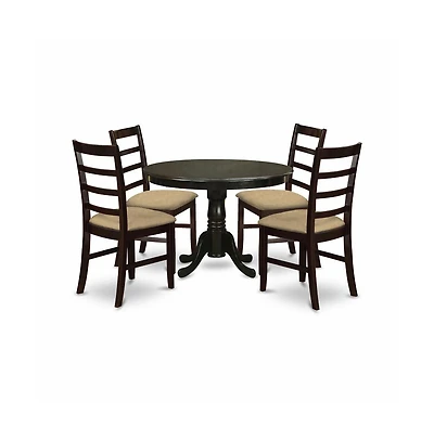 East West Furniture 5 Pc small Kitchen Table set-Dining Table and 4 Kitchen Chairs