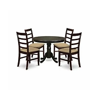 East West Furniture 5 Pc small Kitchen Table set-Dining Table and 4 Kitchen Chairs