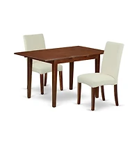 East West Furniture Dining Room Set Mahogany