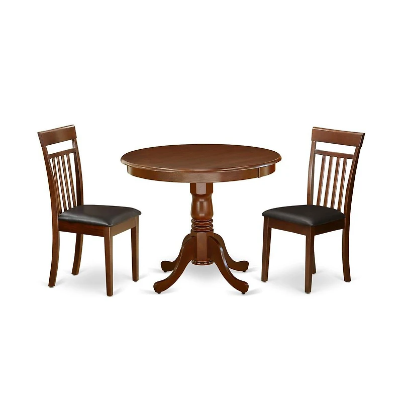 East West Furniture Dining Room Set Mahogany