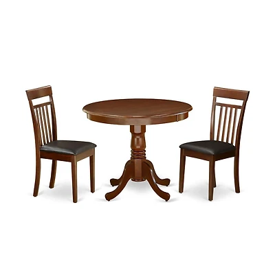 East West Furniture Dining Room Set Mahogany