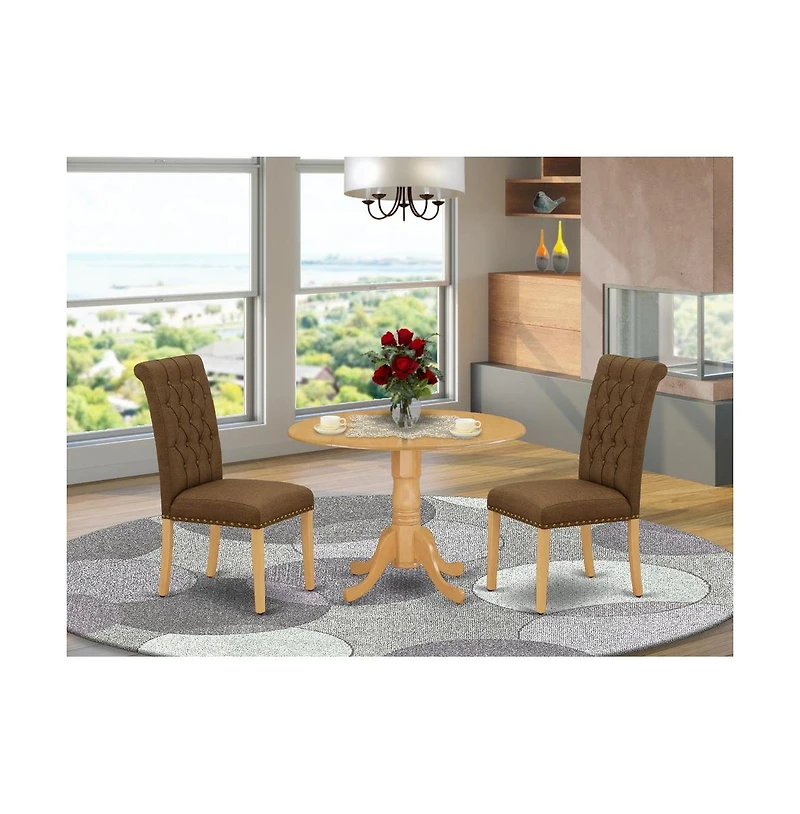 East West Furniture Dining Room Set Oak