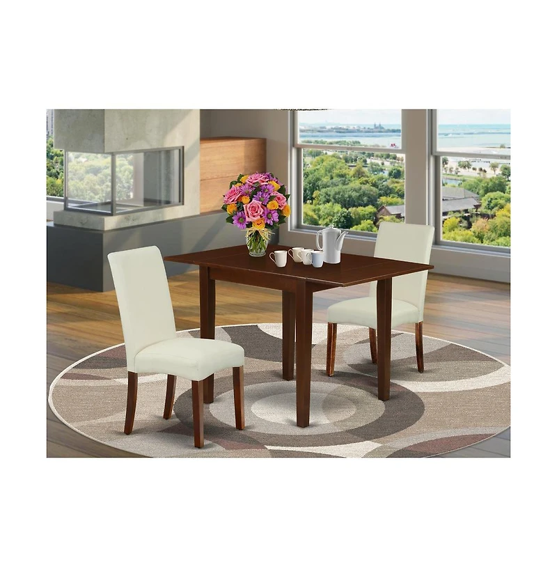 East West Furniture Dining Room Set Mahogany