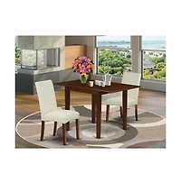 East West Furniture Dining Room Set Mahogany