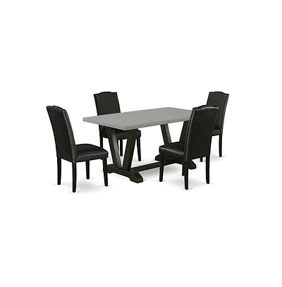East West Furniture 5-Pc Modern Dining Set