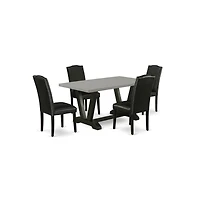 East West Furniture 5-Pc Modern Dining Set