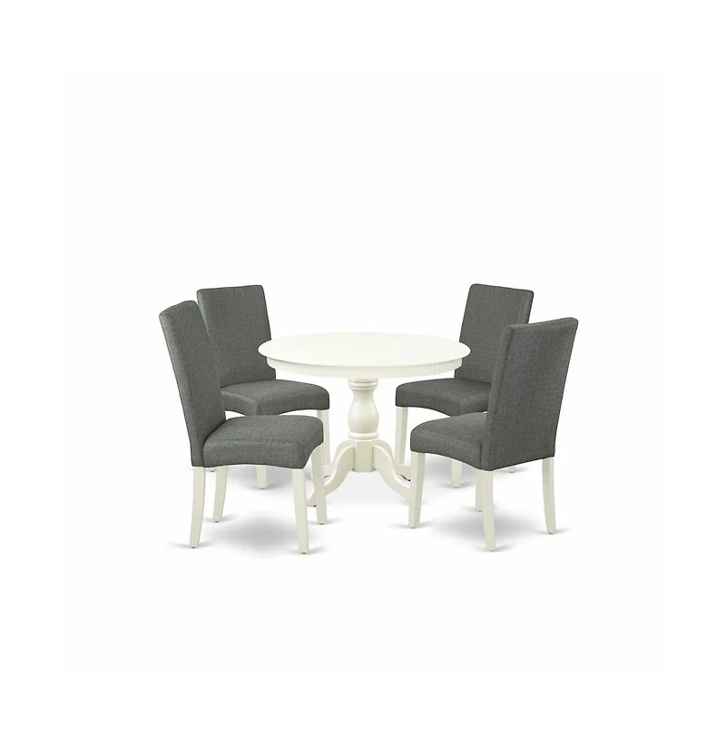 East West Furniture 5 Piece Table and Chairs Dining Set