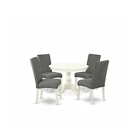 East West Furniture 5 Piece Table and Chairs Dining Set