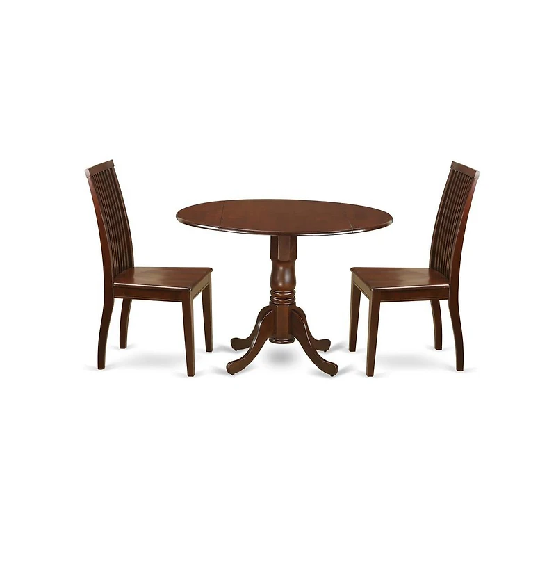 East West Furniture Dining Room Set Mahogany