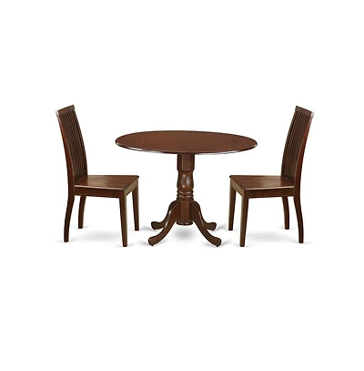 East West Furniture Dining Room Set Mahogany
