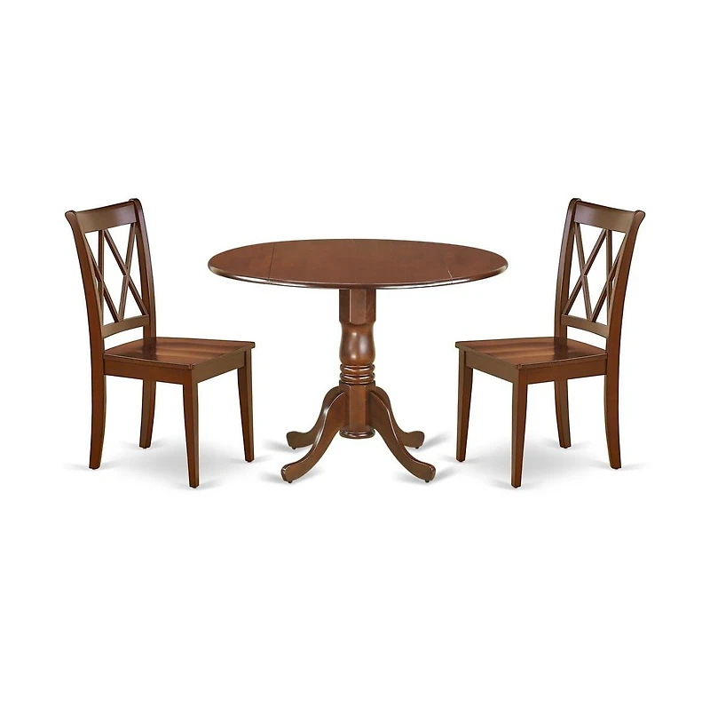 East West Furniture Dining Room Set Mahogany