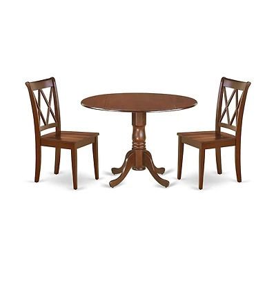 East West Furniture Dining Room Set Mahogany