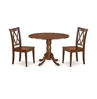 East West Furniture Dining Room Set Mahogany